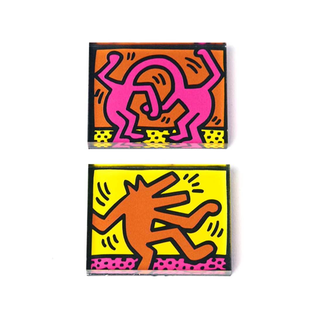 Keith Haring - Dancing Dog Magnet Set
