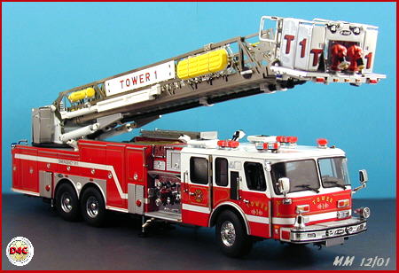 PhillyMint - Franklin Mint Emergency One HP105 Platform Fire