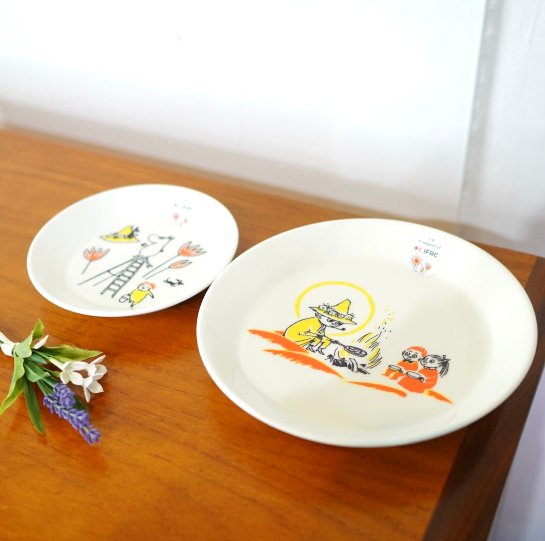 アラビア / ARABIA ムーミン ABCプレート 2枚セット 中古