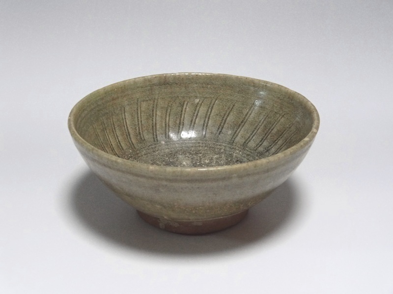 宋胡録 青磁印刻茶碗 仙遊洞