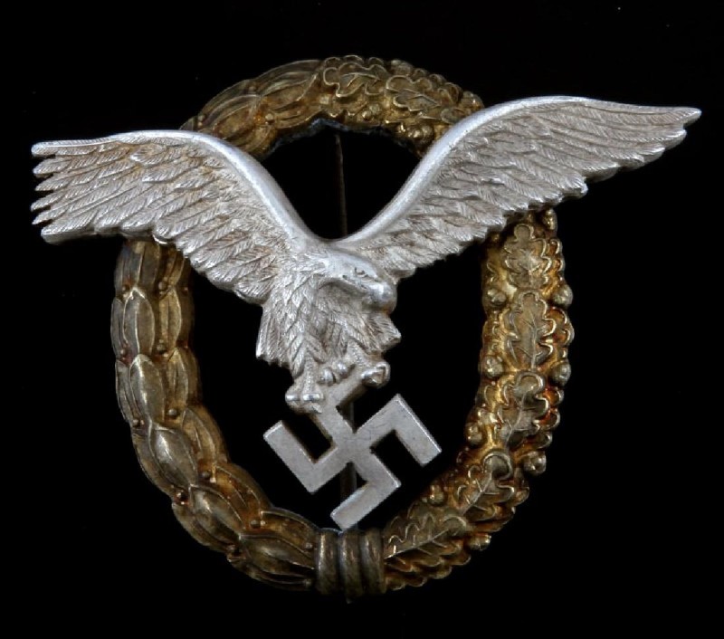 ナチスドイツ空軍パイロット章Ⅰ型、実物 | ナチス軍服販売 BWドイツ