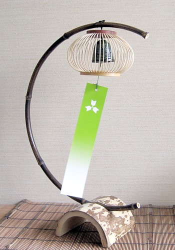 伝統的工芸品 駿河竹千筋細工 置き風鈴