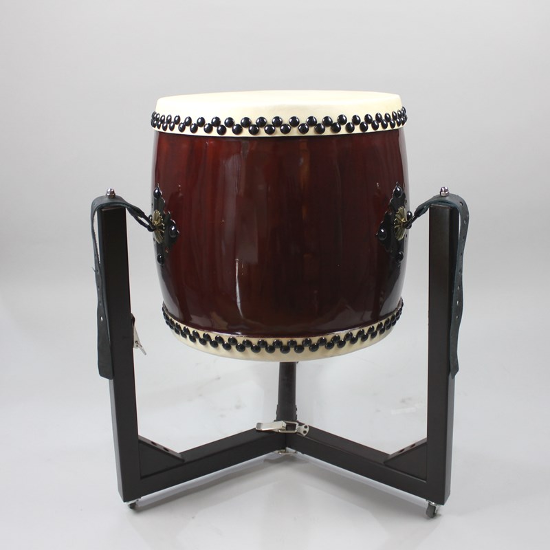 良品】和太鼓 締太鼓 スタンド バチ付 和楽器 伝統芸能 良品】和太鼓