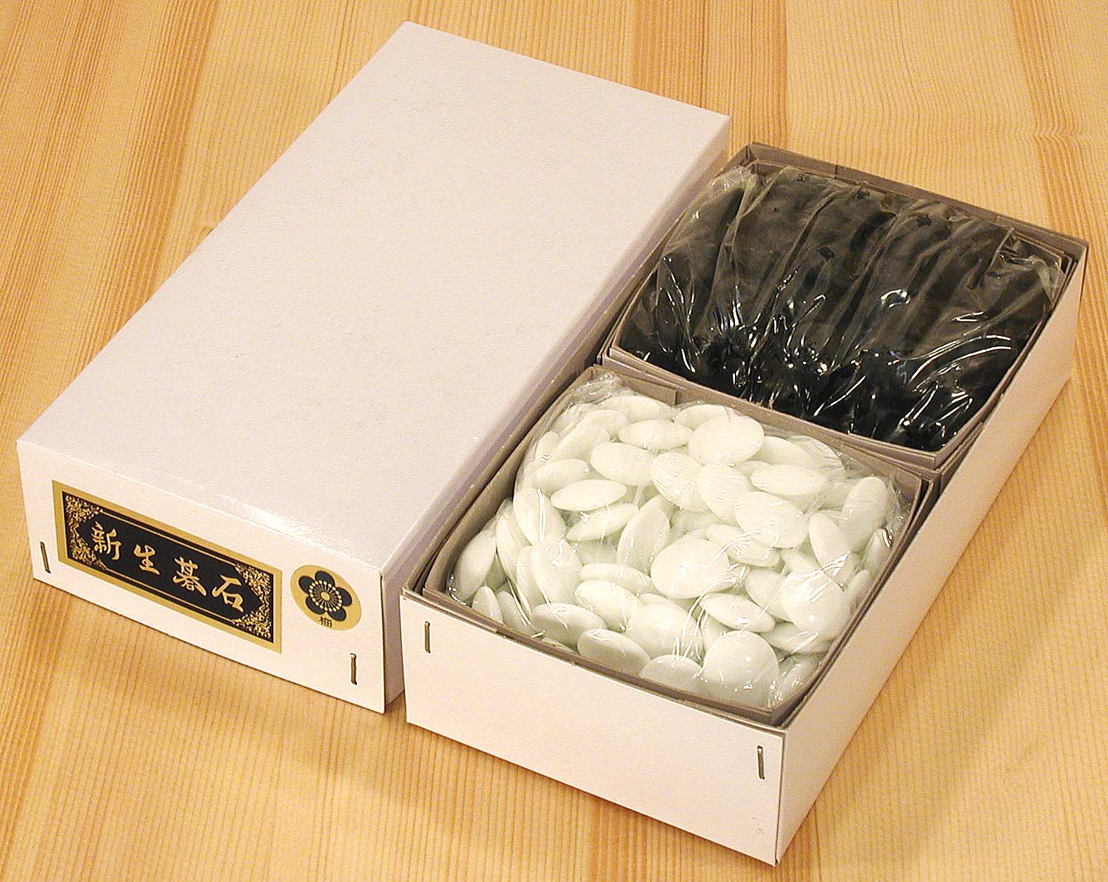 B－7／ひば材／卓上碁盤セット／㈱青山碁盤店