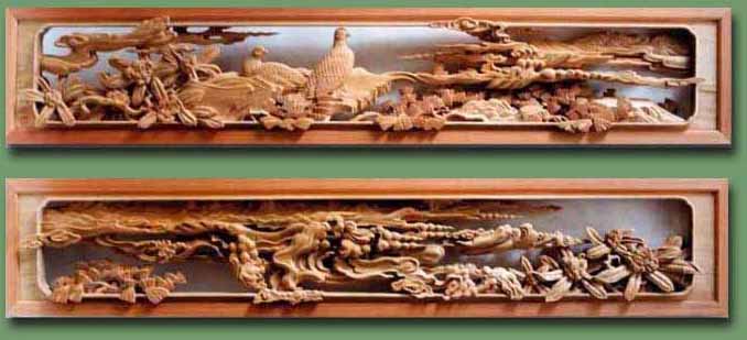 川原和夫氏作品 Wood carver Kazuo kawahara