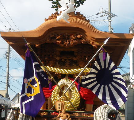 中之濱町 交差旗詳細