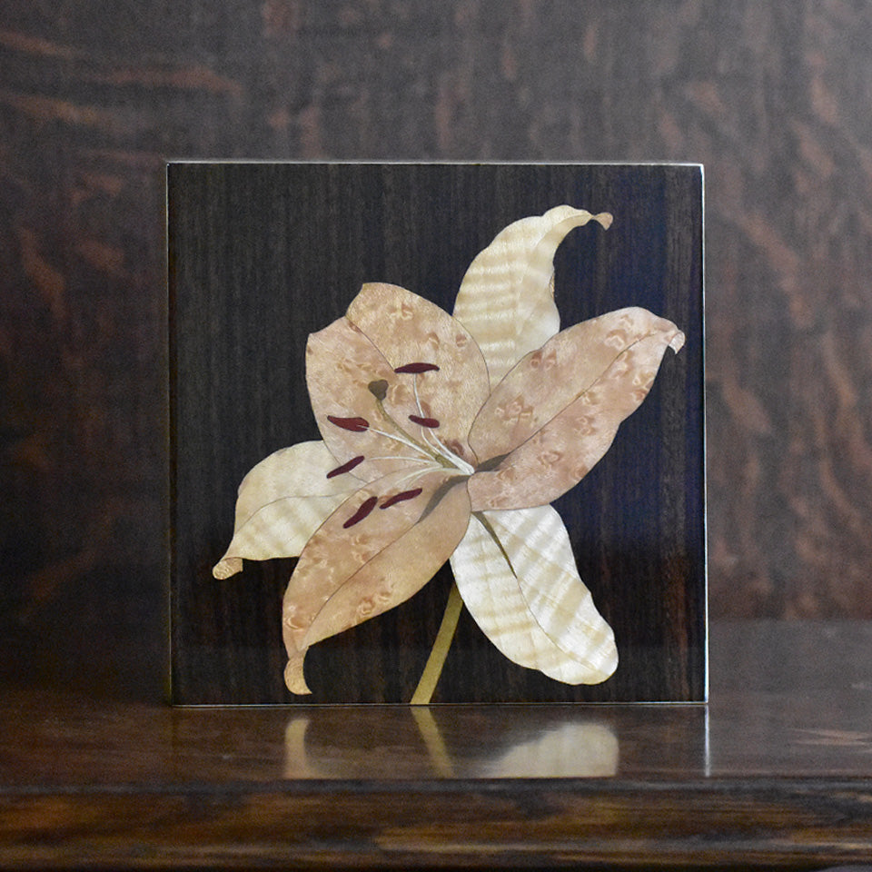 Lily No.6 – Wood Art HAS 木象嵌作家 蓮尾知子