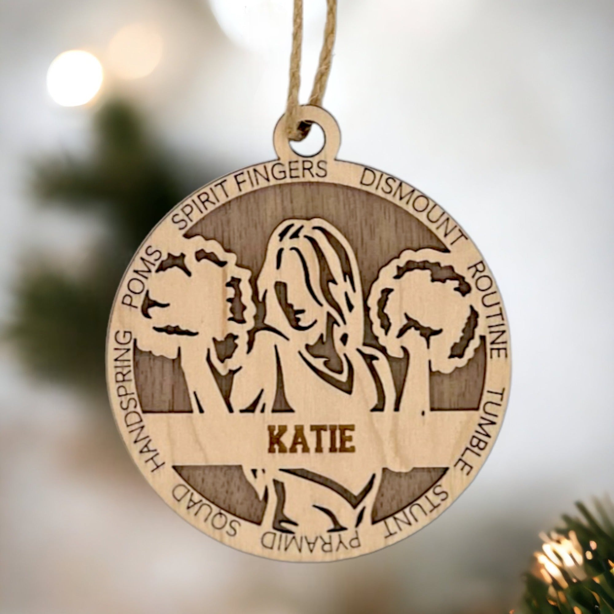 Personalized Cheerleading Ornament – Woodlander Workshop
