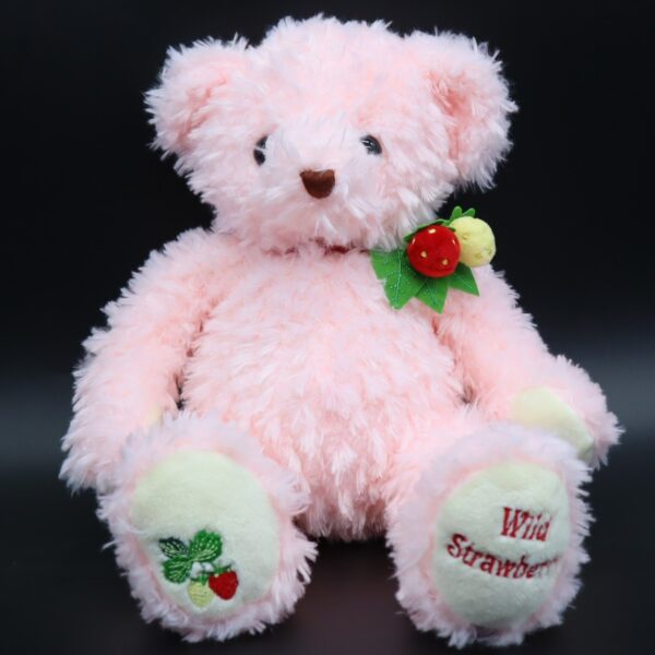 ワイルドストロベリーベア ピンク Mサイズ | テディベア通販お探しなら