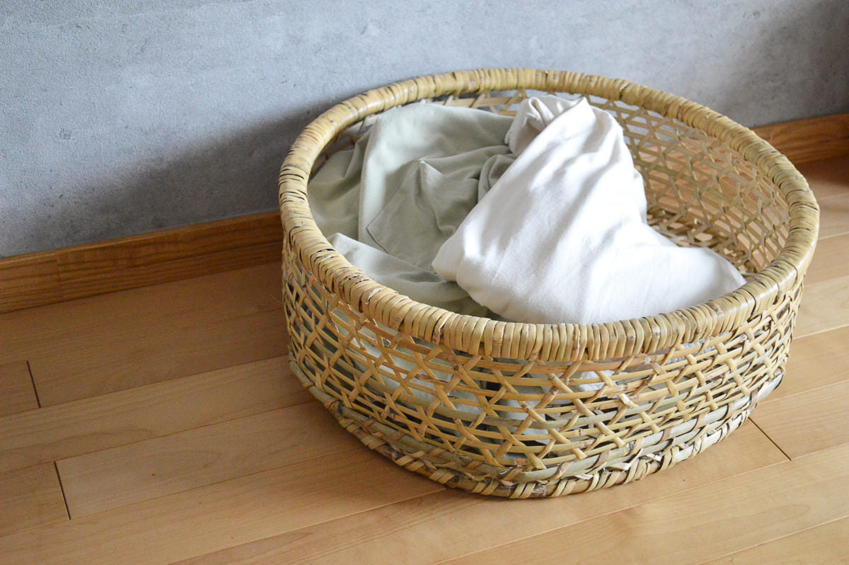 福島県/根曲竹 椀かご 小・中・大・特大（脱衣かご） 4サイズ