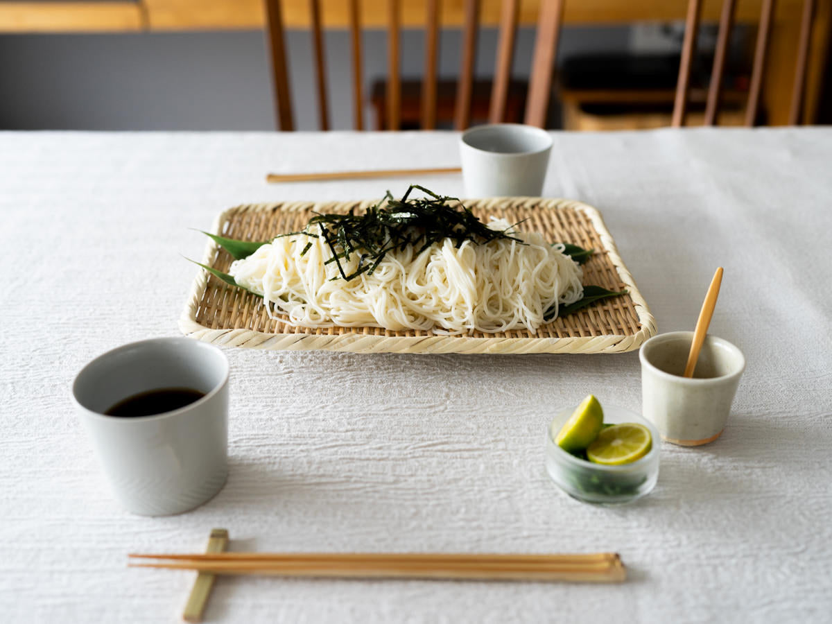 新潟県/青竹 角盆ざる 七寸・八寸・九寸・尺・尺一寸 5サイズ