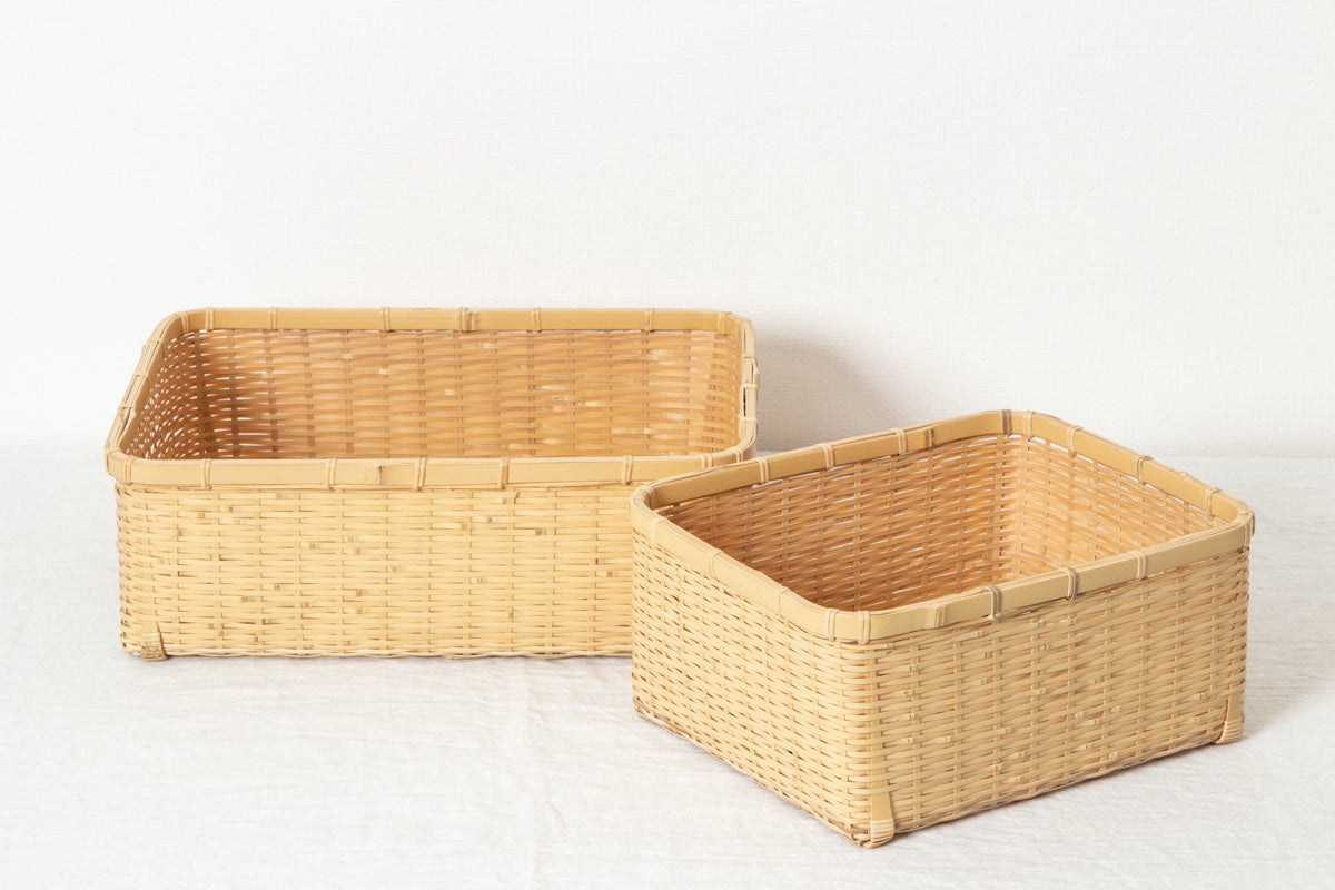 白竹の深型整理かご 衣類や小物収納に – 市川籠店 | 1basketry