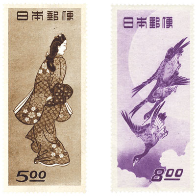 日本名作切手＆文化人 切手シリーズ20種