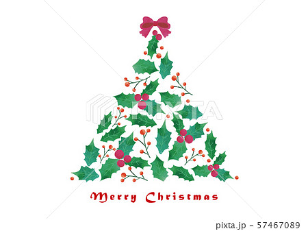 柊のクリスマスツリーのイラスト素材 [57467089] - PIXTA