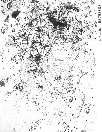 墨による抽象画のイラスト素材 [68798308] - PIXTA