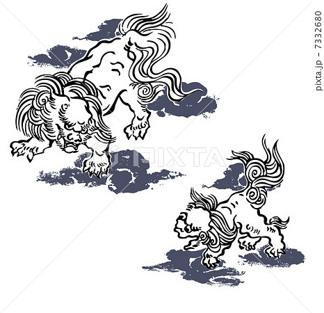 唐獅子のイラスト素材 [7332680] - PIXTA