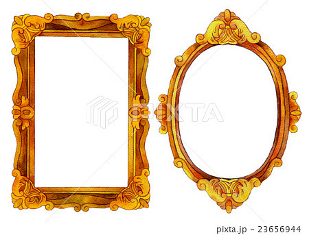 水彩イラスト 額縁 フレームのイラスト素材 [23656944] - PIXTA