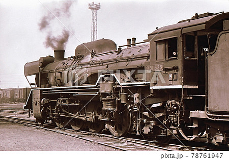 昭和43年 門デフを装備した蒸気機関車D51 鹿児島機関区 九州 鹿児島