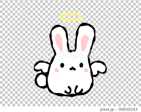 天使のうさぎ のイラスト素材 [99830283] - PIXTA