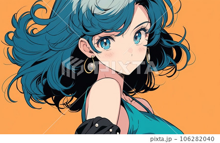 アニメ風女の子,Generative AI AI画像のイラスト素材 [106282040] - PIXTA