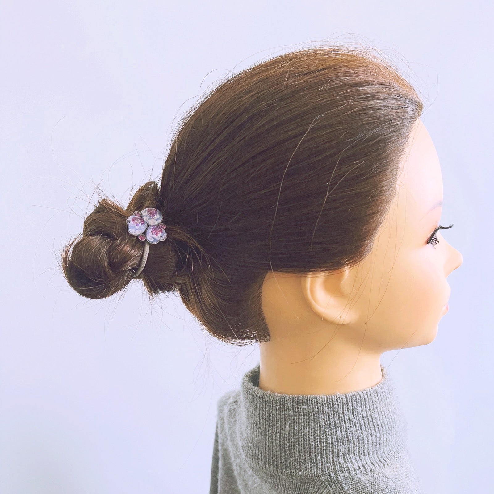 ヘアゴム 紫 すみれ ラインストーン – TAMARUSAN