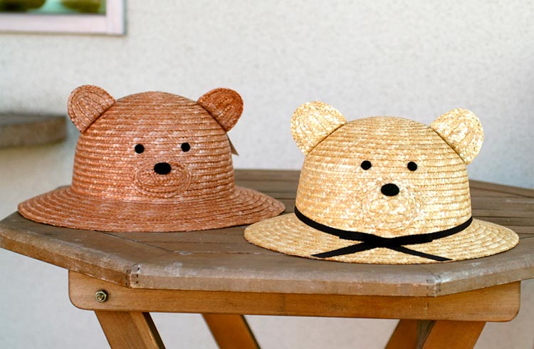 田中帽子店国産 子供用 動物帽子 クマ 52cm 動物（子供用） 田中帽子店