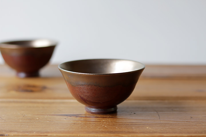 直作窯】飯碗/金彩/黒 | 【丹波のイロドリ】丹波焼(陶器)の公式通販