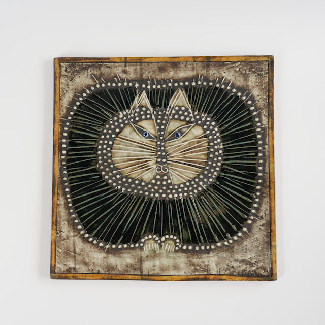 希少色 リサ・ラーソン ブルーアイズ 猫（Katt）の陶板 | 北欧食器