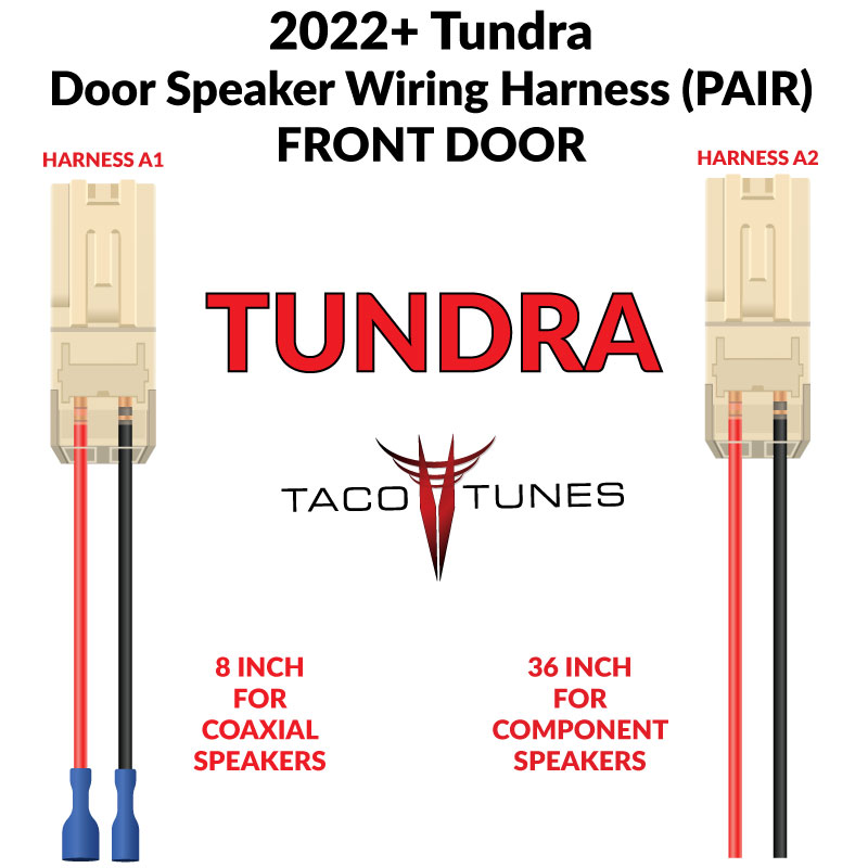 2022+ Toyota Tundra Aftermarket Speaker Harness Adapter (Pair