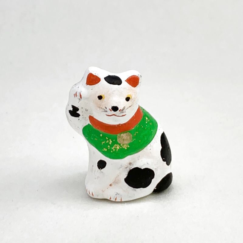 土人形］古型今戸人形／丸〆猫（小・座姿） - 旅猫雑貨店オンライン