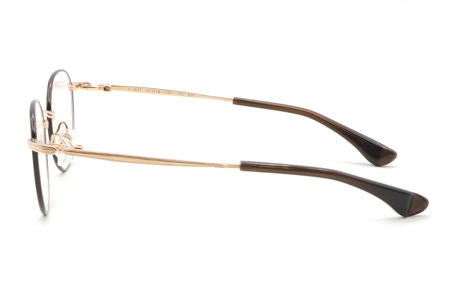 999.9(フォーナインズ) S-763T-1458ダークブラウンマット/ローズ