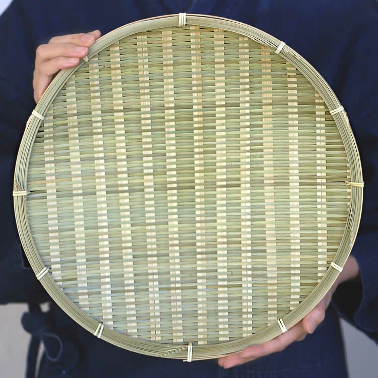 青竹ざる（大）33cm | 虎斑竹専門店 竹虎