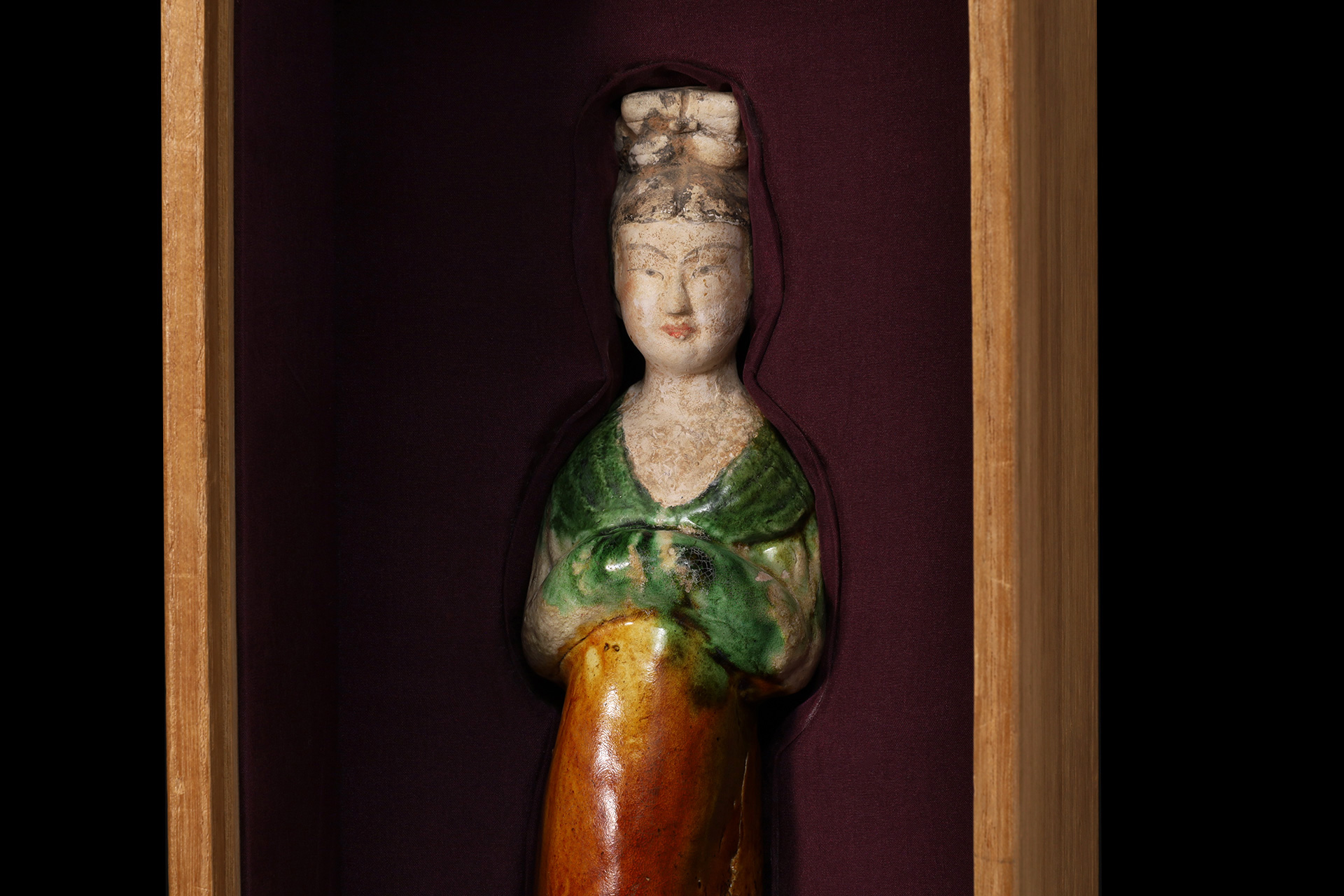 唐三彩美人俑（唐時代） - 天平堂（TENPYODO）