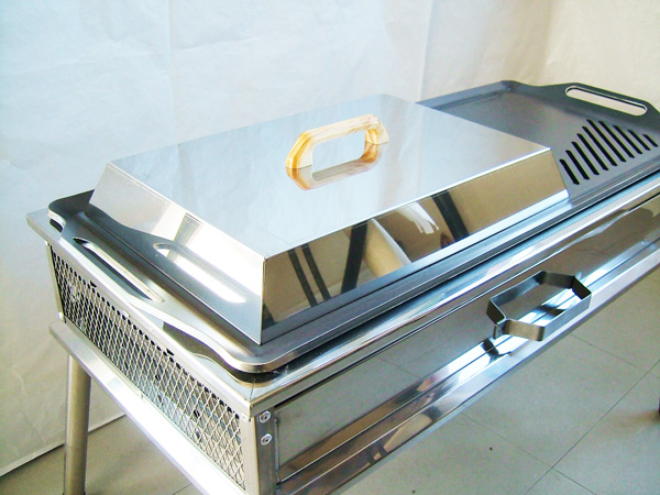 ZEOOR 極厚バーベキュー鉄板用 蒸し焼き蓋