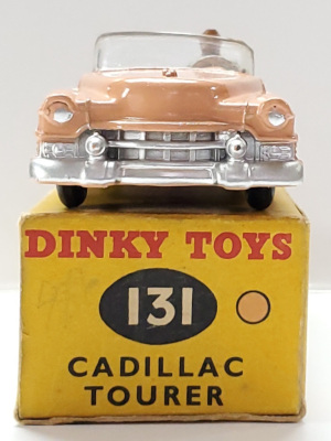 1957 Dinky Toys #131 Pink Cadillac Eldorado Tourer: Mint in the