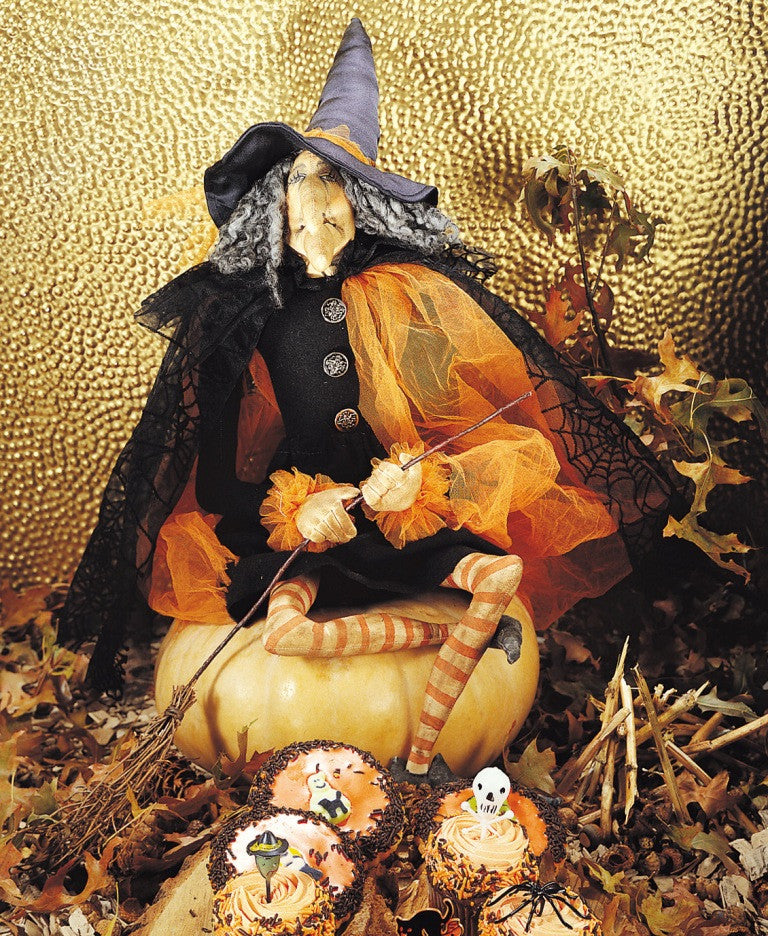 Gerty Witch Doll I Joe Spencer Halloween Gathered Traditions