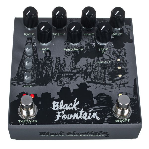 Old Blood Noise Endeavors Black Fountain Stereo Delay SL – United