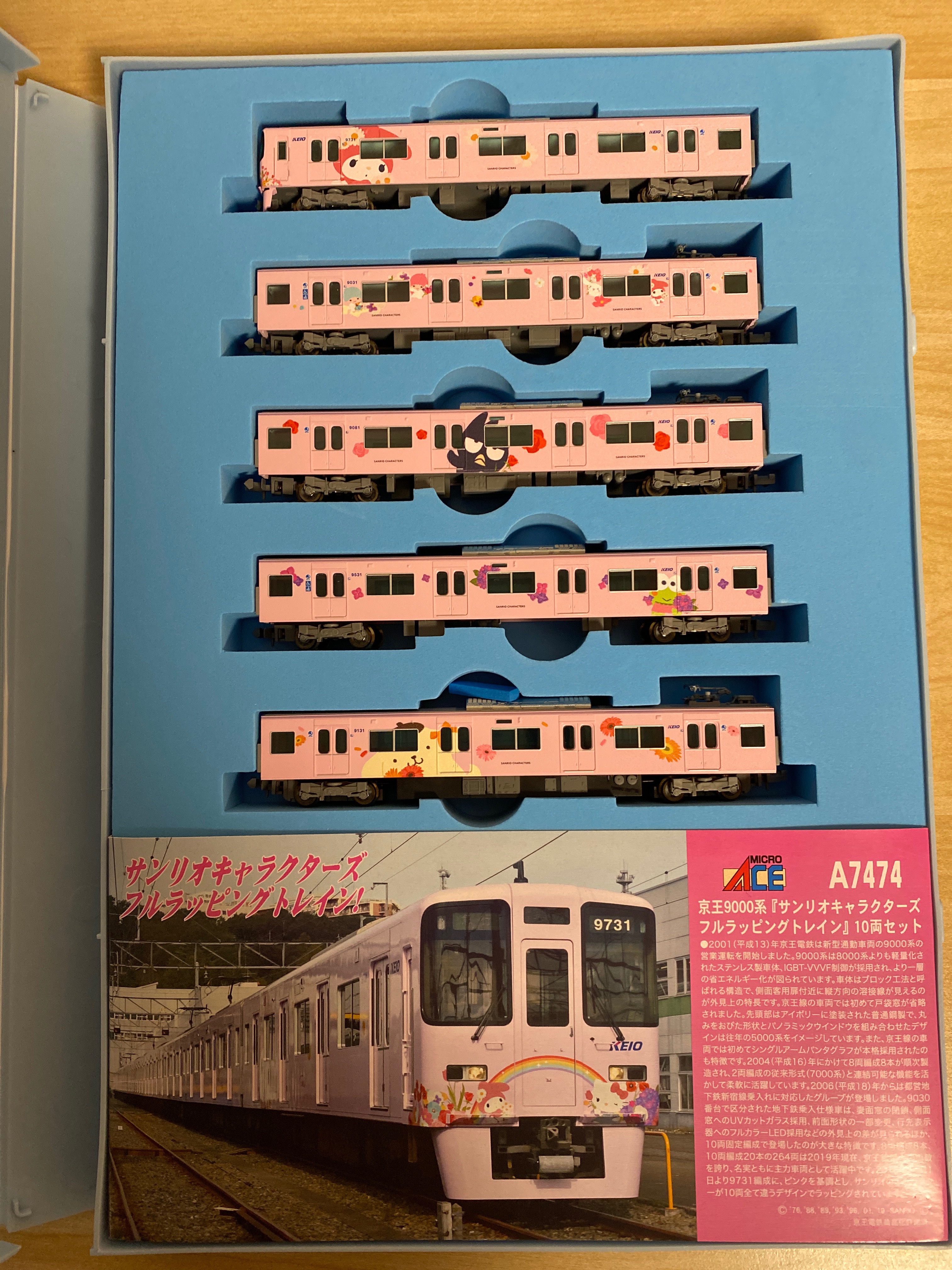 京王9000系サンリオキャラクターズフルラッピングトレイン（マイクロ