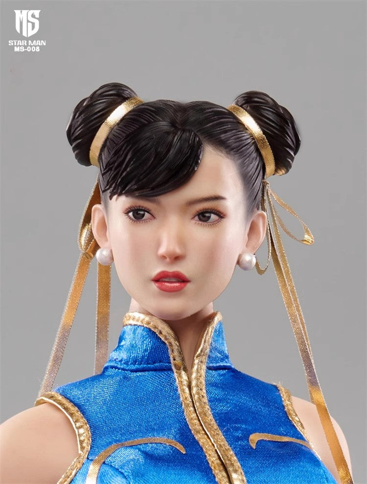 STAR MAN MS-008B 1/6 Female fighter Chun-li Blue Jumpsuit Version
