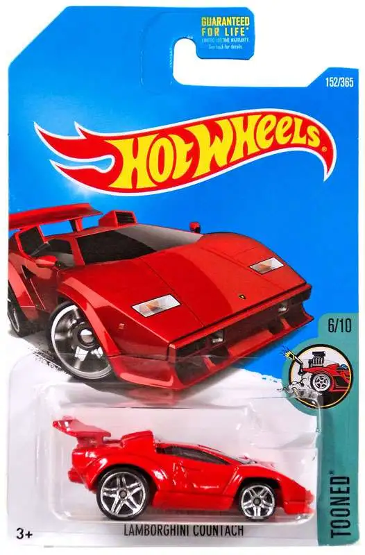 Hot Wheels Tooned Lamborghini Countach 164 Diecast Car DVB37 610