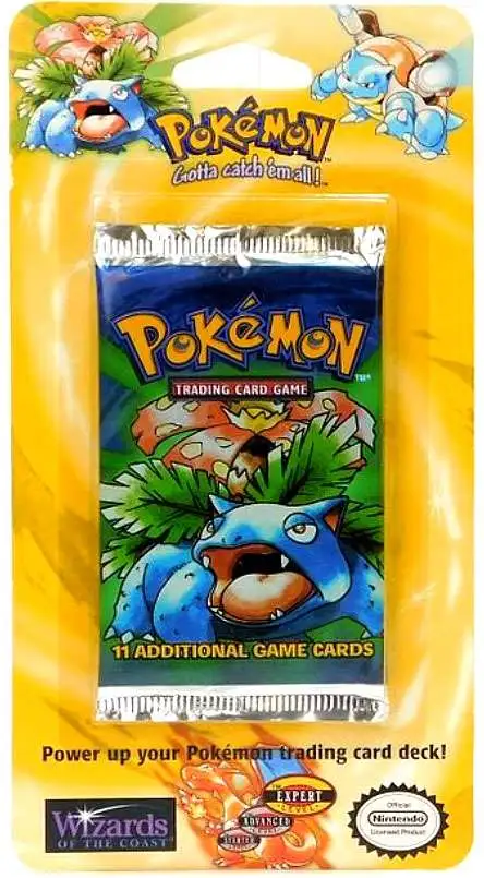 Pokemon Base Set Basic BLISTER Booster Pack 11 Cards, VENUSAUR