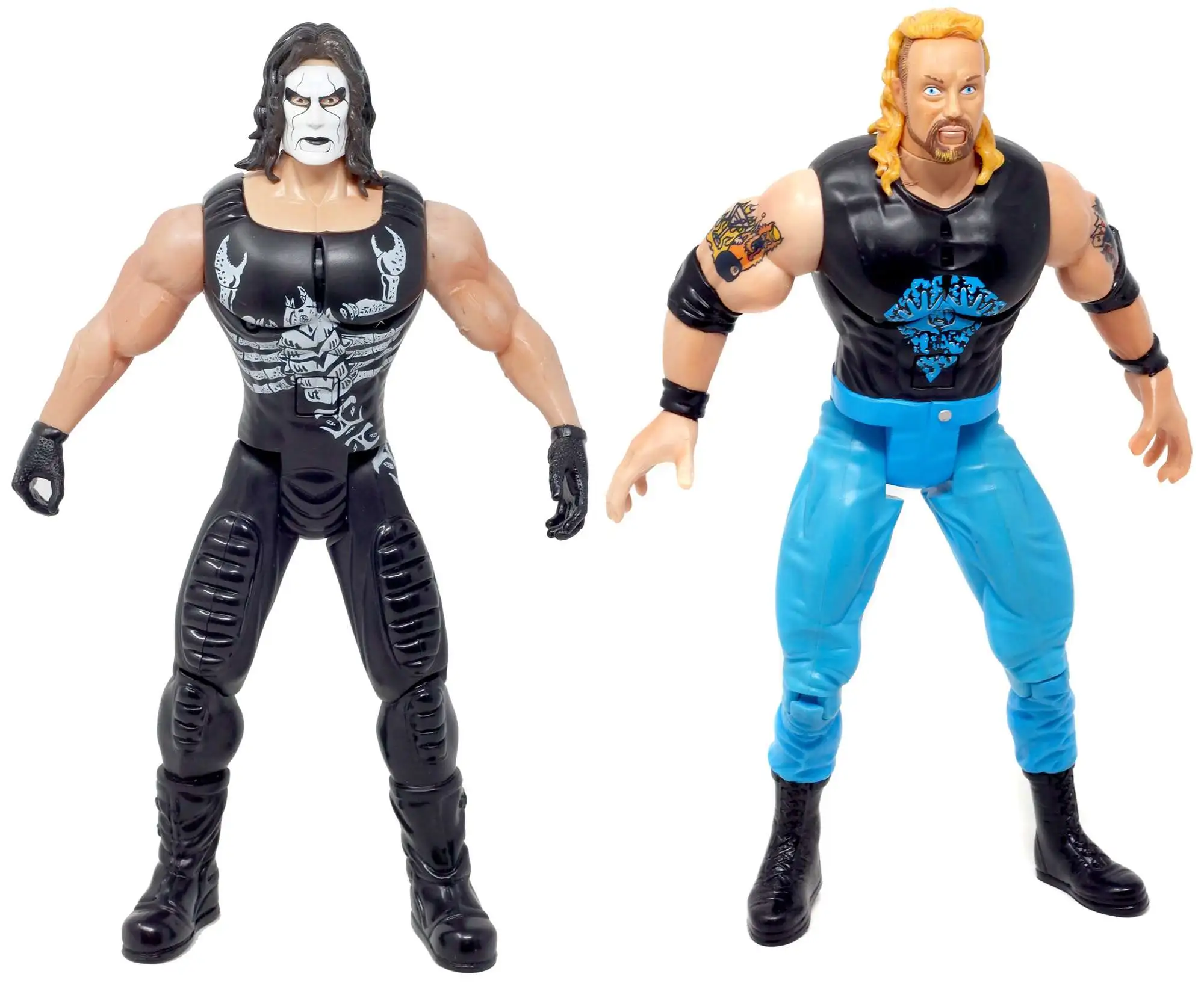 WCW Tuff Talkin Wrestlers Sting vs Diamond Dallas Page Action