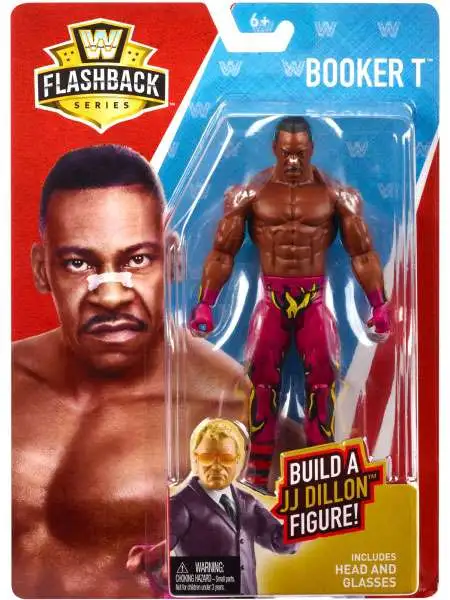 WWE Wrestling Flashback Series 2 Booker T 6 Action Figure Mattel