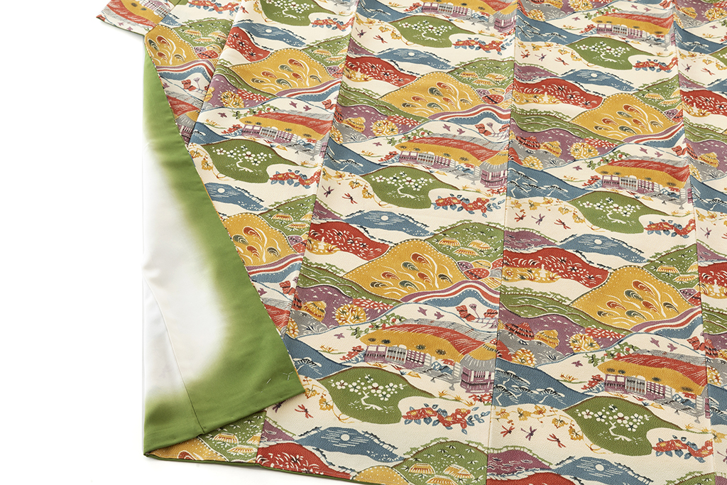 人間国宝 芹沢銈介作 型絵染 小紋 「津村小庵文」 | 特選きもの