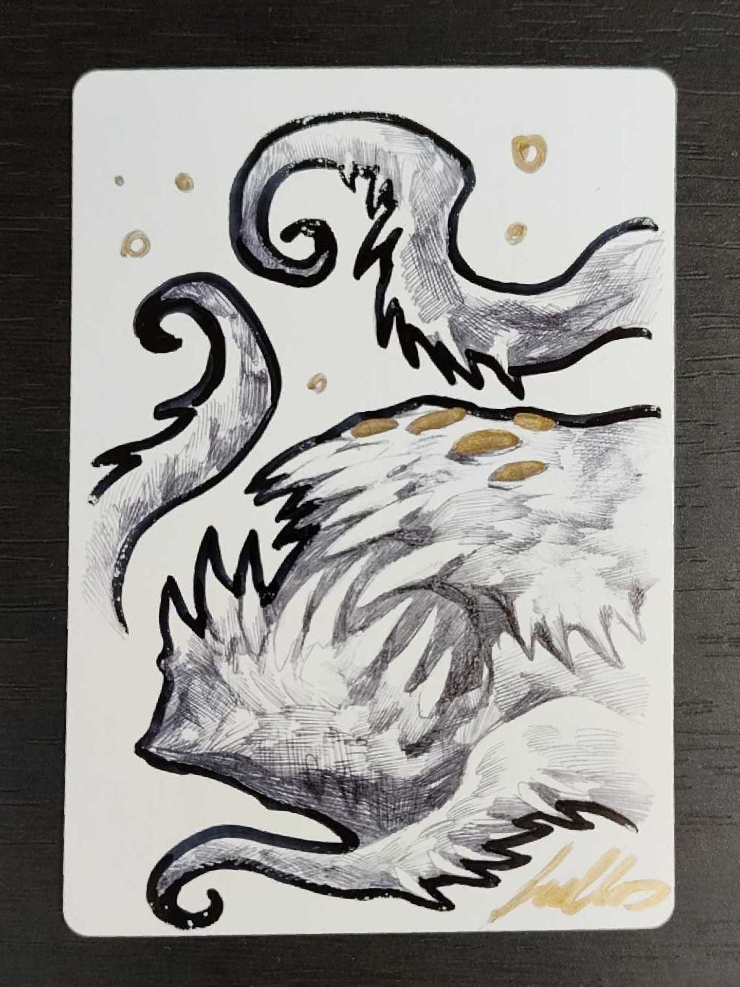 アーティストプルーフ foil 血染めの月 スケッチ アーティストプルーフ