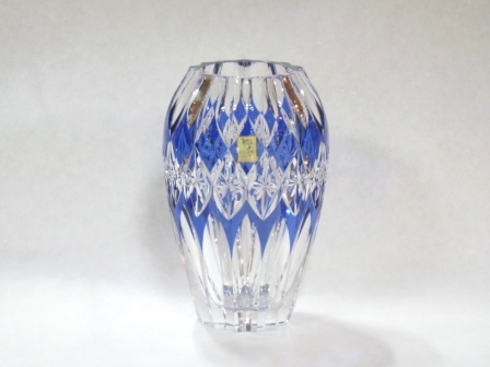 カガミクリスタル 色被せクリスタル 花瓶 - 土岐陶器本店