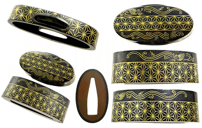 日本刀の縁頭｜草刈清定 赤銅龍図｜日本刀・刀剣販売店・東京【十拳】