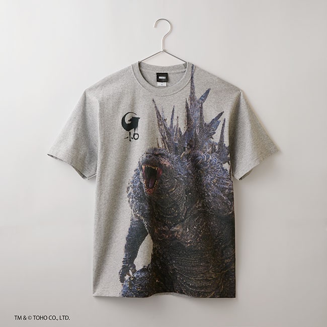 公式オンラインストアゴジラ（2023）ビッグプリントTシャツ（DB
