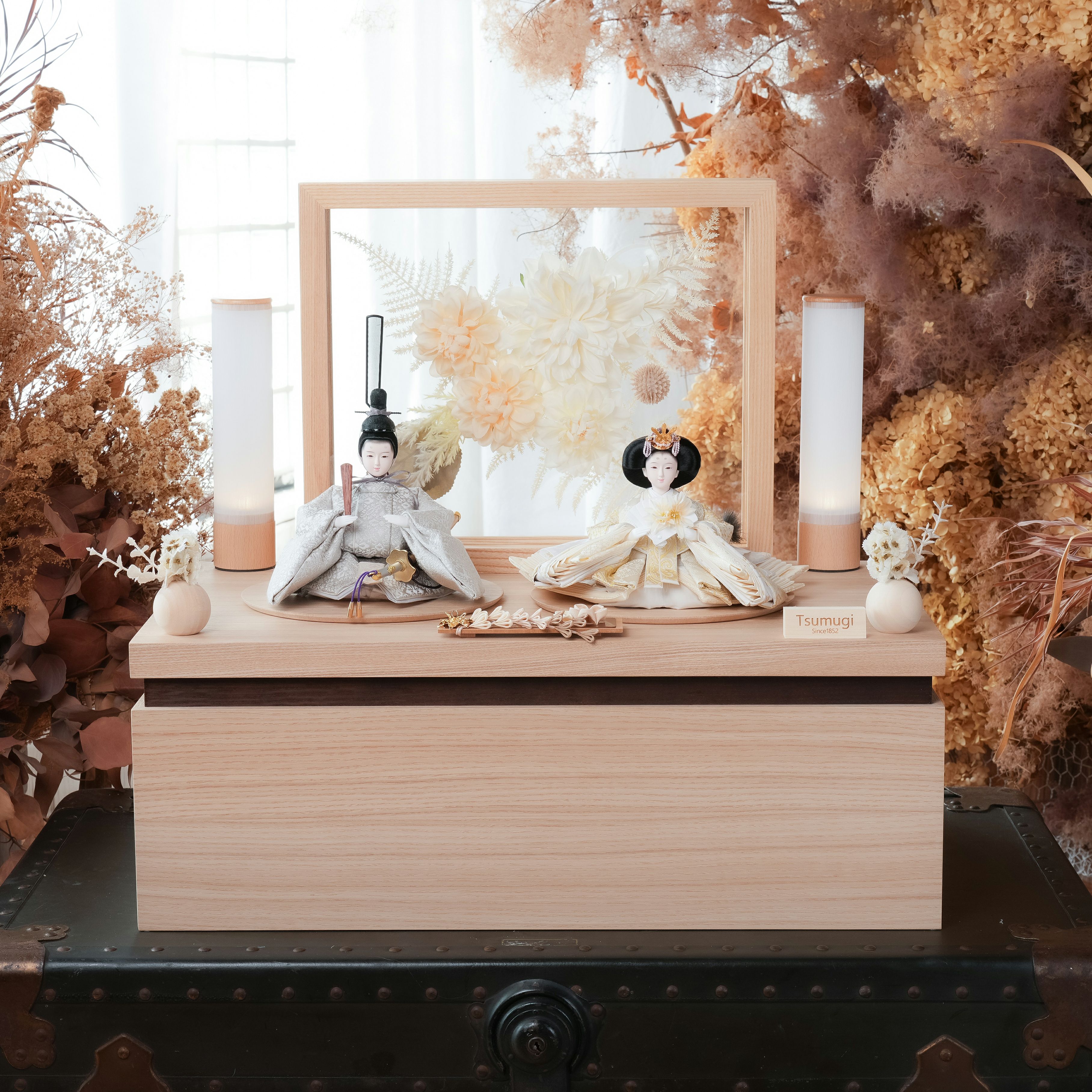 東玉の雛人形｜一か所に収納でコンパクトに。雛人形の収納飾り