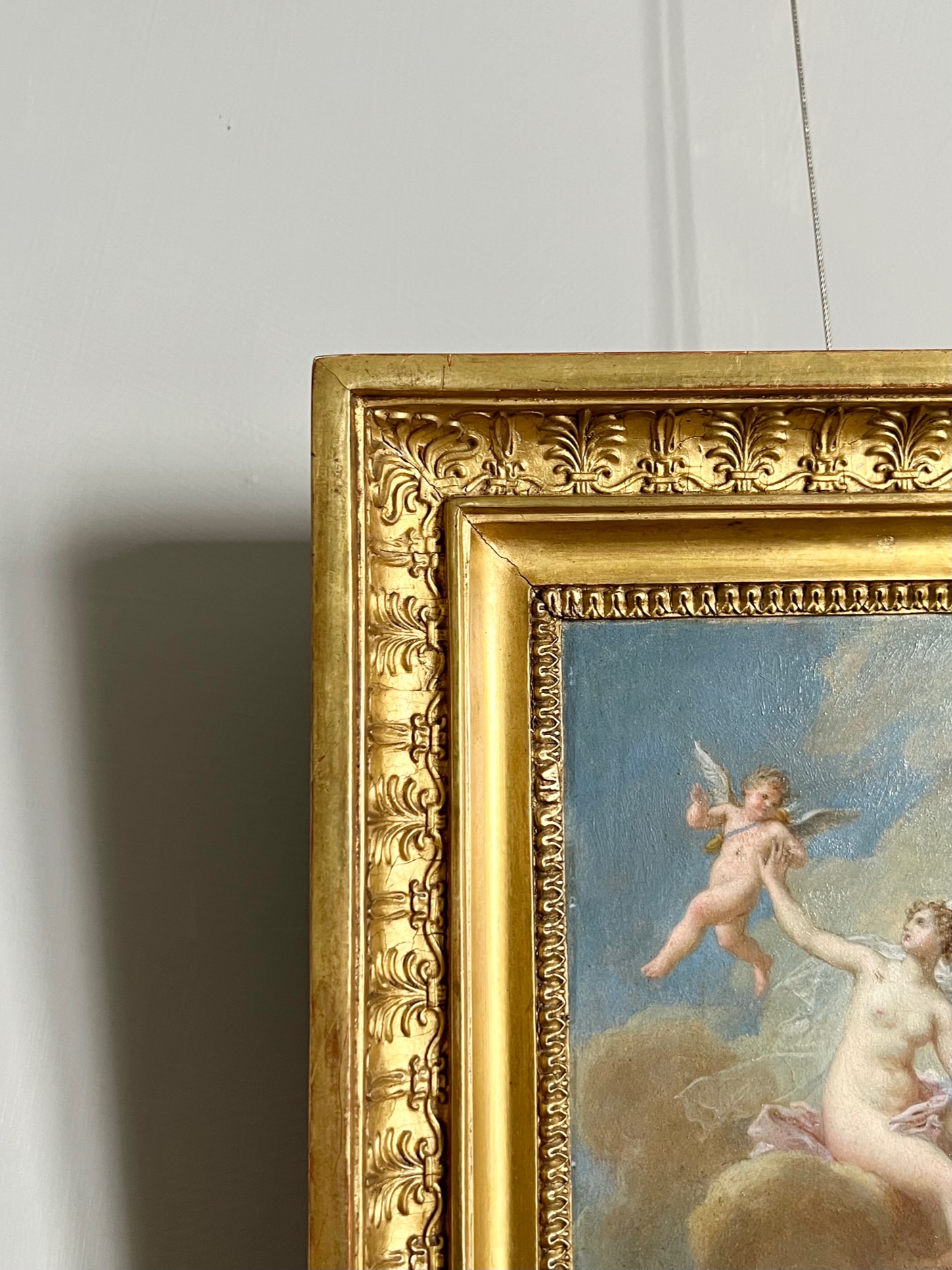 ヴィーナスとキューピッドの油彩画 t225 - 陶夢